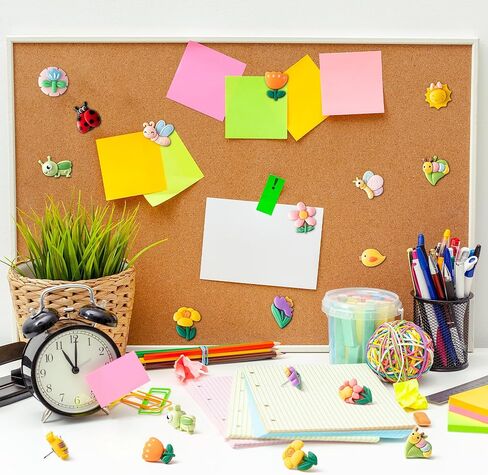 BeYumi 30Pcs Flower Push Pins Spring Summer Tropical Hawaiian Luau Hibiscus Flower Decorative Thumb Tacks Cute Creative Decorative Pushpins for Cork Board Bulletin Board Photo Wall Map Home Decoration in Kuwait