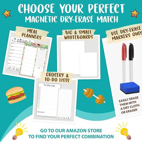 Magnetic Chore Chart for Kids 8.5x12 (A4) - Dry Erase Chore Chart Magnetic - Weekly Chore Chart for Kids Multiple Girls - Dry Erase Responsibility Chart for Kids - Kids Magnetic To Do for Refrigerator in Kuwait