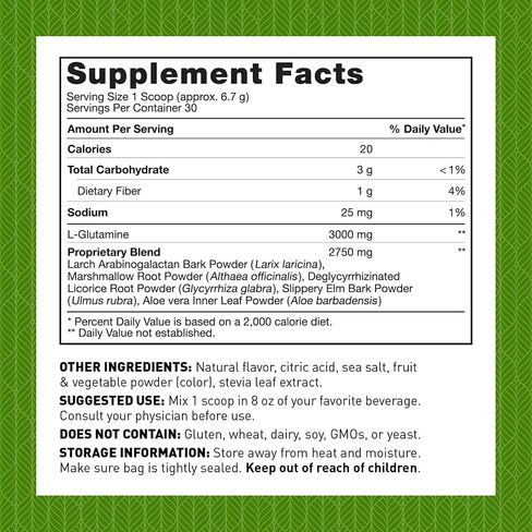 Dr. Amy Myers Revive Powder for Leaky Gut Repair – L Glutamine Powder to Reduce Symptoms Like Constipation, IBS, Diarrhea, Bloating – Plant Based Supplement to Maintain A Healthy Gut Lining in Saudi Arabia