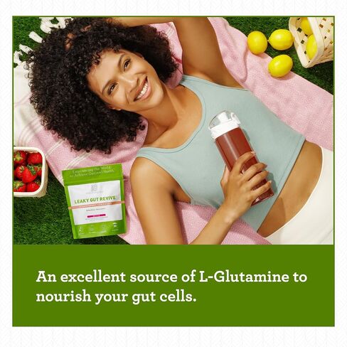 Dr. Amy Myers Revive Powder for Leaky Gut Repair – L Glutamine Powder to Reduce Symptoms Like Constipation, IBS, Diarrhea, Bloating – Plant Based Supplement to Maintain A Healthy Gut Lining in Saudi Arabia