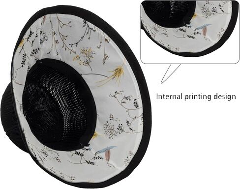 Women's-Mesh-Sun-Hats Beach Bucket Caps Outdoor-UV-Protection Foldable-Hat in Kuwait