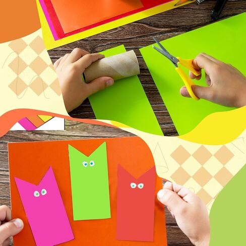 25 ورقة من Kosiz مقاس 22 × 28 بوصة لوحة ملصقات نيون كبيرة فلورسنت، ألوان متنوعة على الوجهين، رسم عرض بطاقات ورقية لمشاريع الحرف المدرسية في الفصول الدراسية، حزمة متعددة، 5 ألوان in Kuwait