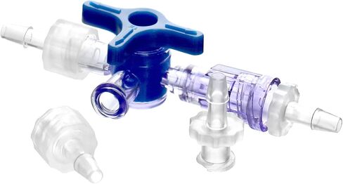 كيو وورك سدادة 3 اتجاهات مع وصلة لور، سدادة حقن طبية، معقمة، 5 قطع in Kuwait