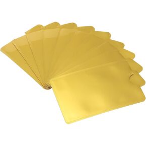 YOKIVE 30 Pcs RFID Blocking Sleeves, Credit Card Protector Sleeve Slim | Scratch Resistant, Great for Business Cards, ID Cards (White, 3.62x2.44-Inch)