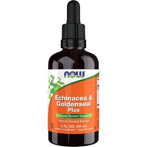 NOW Supplements, Echinacea & Goldenseal Plus with Dropper, Immune System Support*, 2-Ounce