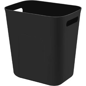UUJOLY Plastic Small Trash Can Wastebasket, Garbage Container Basket for Bathrooms, Laundry Room, Kitchens, Offices, Kids Rooms, Dorms, 3.5 Gallon, Pink