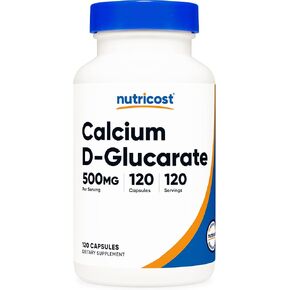 Nutricost Calcium D-Glucarate 500mg, 120 Capsules - Gluten Free, Non-GMO, Vegetarian Friendly