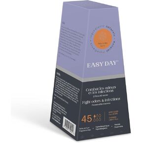 EASYDAY Thong Style Panty Liners for Women, Designed for All Types of Skin, Breathable, Panty Liners for Light Flow Absorbency, 90 Count Pack