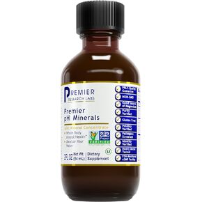Premier Research Labs pH Minerals - Supports Whole Body Mineral Health - pH-Balancing Minerals from Utah's Great Salt Lake - Non-GMO, Gluten-Free & Vegan Ionic Mineral Concentrate - 8 Fl Oz