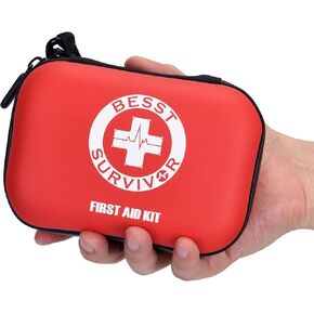 Upgrade Comprehensive Premium First Aid Kit, Labeled Compartments Trauma Kits with Shoulder Strap, Large Emergencies Medical Kits for Home, Truck, Camping, Sports, Outdoor Emergencies -265 Piece Set