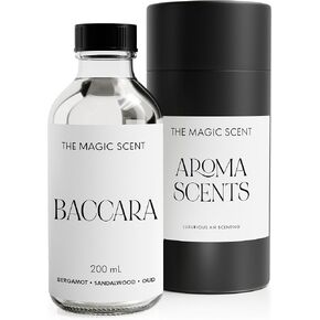 The Magic Scent "Baccara" Oils for Diffuser - HVAC, Cold-Air, & Ultrasonic Diffuser Oil Inspired by The Baccarat Rouge - Essential Oils for Diffusers Aromatherapy (200 ml)