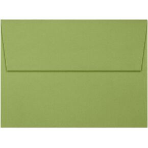 LUXPAPER A7 Invitation Envelopes for 5 x 7 Cards in 80 lb. Avocado, Printable Envelopes for Invitations, w/ Peel and Press Seal, 50 Pack, Envelope Size 5 1/4 x 7 1/4 (Green)