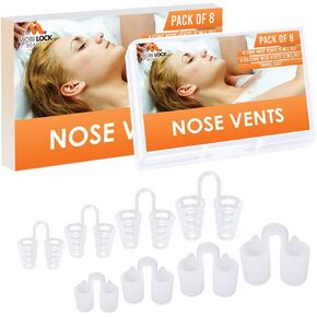 Premium Nose Relief Nasal Dilator - (8 Various Sizes) - Extreme Comfort and A Simple Solution for a Sleeper - Perfect for Nasal Breathers by Mobi Lock Beauty