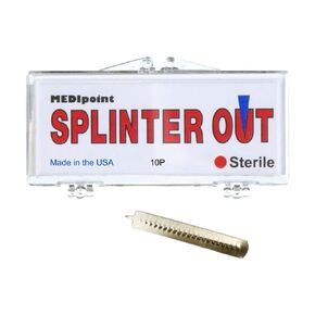 Medipoint MP76512 Splinter-Out Splinter Remover, Standard, Steel (Pack of 10)