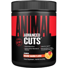 Animal Cuts Powder – Weight Management Supplement – Fat Burner, Metabolic Enhancer with Nootropics, Carnitine, Tyrosine, Diuretic – Orange Mango Flavor, 8.3 oz, 42 Count