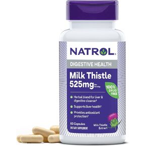 Natrol Milk Thistle Advantage V-Caps, 525mg, 60 Count