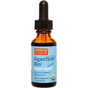 Superfood Science Agaricus Bio for Body Natural Resistance - 600mg USDA Agaricus Blazei Murill Mushroom per Capsule for Nutritional Sustenance & Cellular Vitality w/High Beta Glucan - 60 Caps