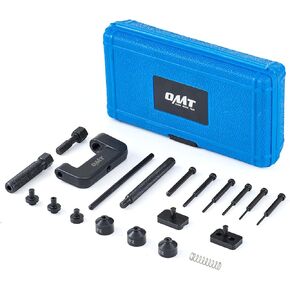 OMT Chain Breaker, 19pc Chain Brake Tool Kit with C Frame 3 Anvils 5 Break Tips, Dirtbike ATV Bicycle Motorcycle Chain Tool Chain Link Removal Tool Chain Rivet Tool for Cam & 25 to 630 Chains, Blue