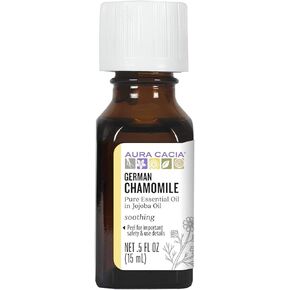 Aura Cacia German Chamomile Essential Oil (in jojoba Oil) | 0.5 fl. oz. | Matricaria recutita
