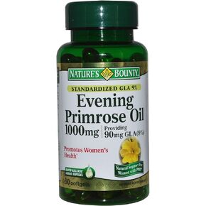 Nature's Bounty Evening Primrose Oil 1000 mg Softgels 60 ea (Pack of 2)