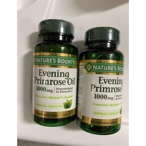 Nature's Bounty Evening Primrose Oil 1000 mg Softgels 60 ea (Pack of 2)