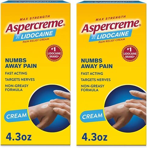 Aspercreme with Lidocaine Maximum Strength Pain Relief Cream, 4.3 Oz in Kuwait