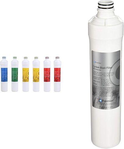 Watts Premier WP531105 RO Pure Reverse Osmosis Filtration System خرطوشة استبدال فلتر المياه وWP560060 RO فلتر المياه PH موازنة السيراميك مع تركيب QC 1/4 بوصة in Kuwait