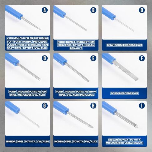 Terminal Removal Tool Kit 23pcs Terminal Ejector Kit, Depinning Tool with Rubber Handle, Electrical Connector Pin Removal Tool for Vehicles, Universal Terminal Removal Kit Car Pin Extractor Tool Set in Saudi Arabia