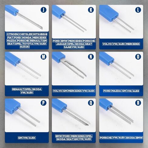 Terminal Removal Tool Kit 23pcs Terminal Ejector Kit, Depinning Tool with Rubber Handle, Electrical Connector Pin Removal Tool for Vehicles, Universal Terminal Removal Kit Car Pin Extractor Tool Set in Saudi Arabia