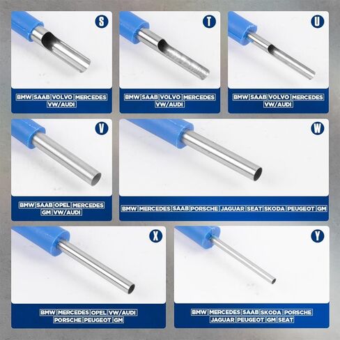 Terminal Removal Tool Kit 23pcs Terminal Ejector Kit, Depinning Tool with Rubber Handle, Electrical Connector Pin Removal Tool for Vehicles, Universal Terminal Removal Kit Car Pin Extractor Tool Set in Saudi Arabia