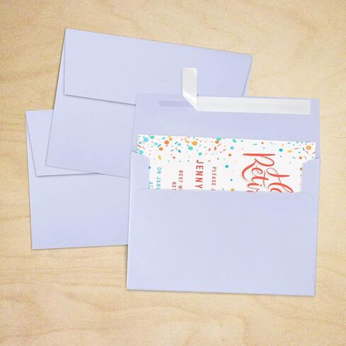 LUXPAPER A7 Invitation Envelopes for 5 x 7 Cards in 80 lb. Avocado, Printable Envelopes for Invitations, w/ Peel and Press Seal, 50 Pack, Envelope Size 5 1/4 x 7 1/4 (Green) in Saudi Arabia