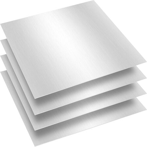 ورقة الألومنيوم FAATCOI ، 6 × 12 × 0.23 بوصة لوحة معدنية مسطحة من الألومنيوم للحرف اليدوية DIY ديكور المنزل هندسي الآلات، 2 حزمة in Saudi Arabia