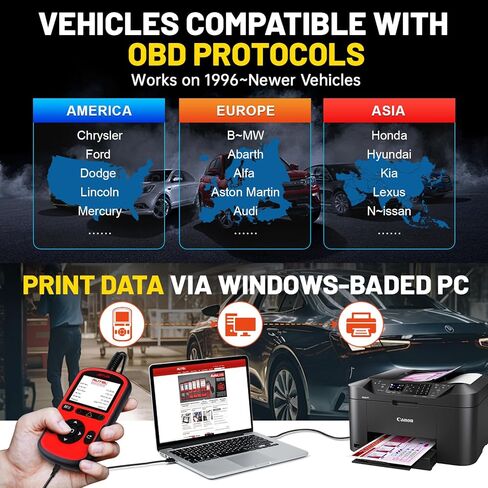 اوتيل اوتو لينك AL329 (اصدار مطور. قارئ رموز AL319/MS309) مع خاصية AutoVin، مفتاح جاهزية I/M بنقرة واحدة، مسح OBDII مع بيانات مباشرة، تحقق من حالة مراقبة الانبعاثات، اداة تشخيص السيارة in Kuwait