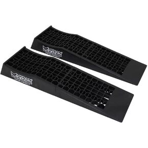 UrMarketOutlet Megan Racing 2PCS Universal Low Profile Drive-On Detachable Auto Service Ramp Black MR-RAMP-01
