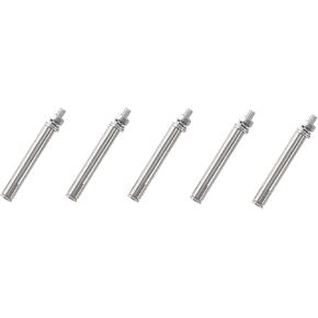 8 Pcs M8 x 80mm 304 Stainless Steel Hex Expansion Bolt, Incontesta Eyebolt Fastener Wall Concrete Brick Expansion Screw Closed Hook Anchor Bolt