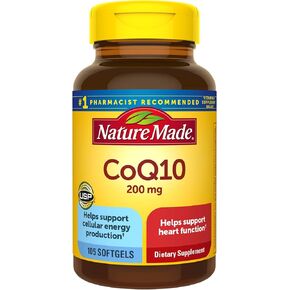Nature Made CoQ10 Naturally Orange 200 mg - Dietary Supplement 120 Softgels