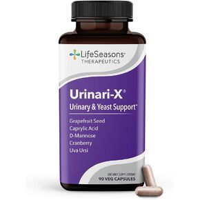 LifeSeasons - Urinari-X - Natural Urinary Tract Support Supplement - Contains Uva Ursi, Cranberry and D-Mannose - 90 Capsules