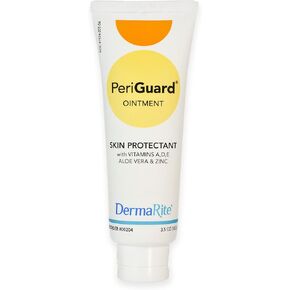 PeriGuard Skin Protectant Ointment - Vitamin A, D, E, Aloe Vera, Zinc, Petroleum Based Moisture Barrier - 24 Tubes, 3.5 oz Each