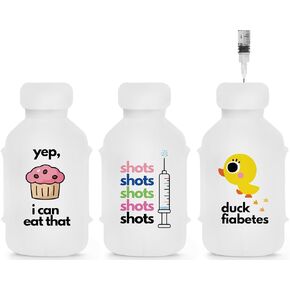 VIAL SAFE Insulin Bottle Protector Case/Sleeve for Diabetes, Reusable, Flexible Silicone Protective Sleeve, 3-Pack (Short)