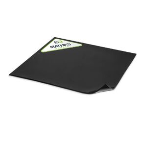 MATNIKS سيليكون المطاط ورقة 30.48 × 30.48 سم × 1/16 بلاك ديورو A65 عالية المقاومة للحرارة شديدة التحمل diy مواد صلبة دعم منصات تسوية ختم مصدات أغطية حماية ضد الانزلاق لا تسرب
