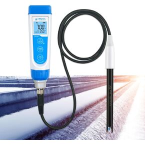 Apera Instruments AI311 Premium Series PH60 Waterproof pH Pocket Tester Kit, Replaceable Probe, ±0.01 pH Accuracy