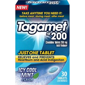 Tagamet HB 200 mg Cimetidine Acid Reducer and Heartburn Relief, 70 Count