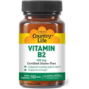 Country Life Vitamin B-6, High Potency, Supports Energy and The Nervous System, 200mg, 90 Vegan Capsules, Certified Gluten Free, Certified Vegan, Certified Halal