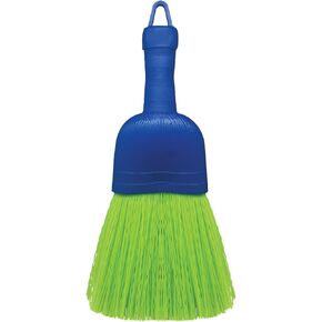 Lola Products Whisk Broom | Handheld Brush | Durable Poly Fiber & Nylon Bristle | Whisks Away Dirt & Dust | 9.5"L & 4"W Brush Head W/ Hang Hole For Easy Storage | Great For Indoor Or Outdoor Cleaning