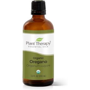 Plant Therapy Organic Oregano Essential Oil 100% Pure, USDA Certified Organic, Undiluted, Natural Aromatherapy, Therapeutic Grade 100 mL (3.3 oz)