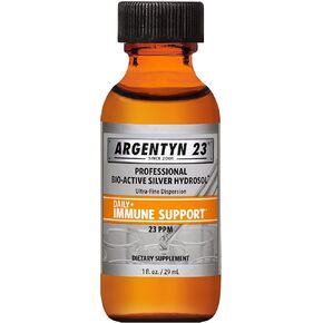 Argentyn 23 Professional Bio-Active Silver Hydrosol for Immune Support – Colloidal Silver, 23ppm, 2oz (59mL) – Dropper-Top