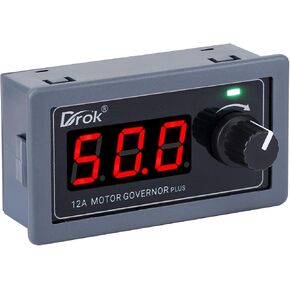 DC Motor Driver, DROK L298 Dual H Bridge Motor Speed Controller DC 6.5V-27V 7A PWM Motor Regulator Board 12V 24V Electric Motor Control Module Industrial 160W with Optocoupler Isolation