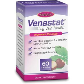 Body Gold Venastat Leg Vein Health, Bonus Pack 60+45, Capsules, 105 ea (105 CT)
