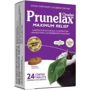 Prunelax Ciruelax Maximum Relief Natural Laxative for Occasional Constipation, 100 Tablets