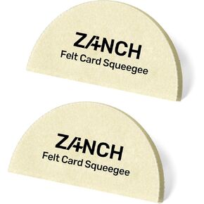 Zanch Wool Felt Squeegee Window Tint Tools Wool Soft Card Squeege for Vinyl, Flexible Shrink Squeegee Automotive Window Tint Squeegee Wrap Squeegee Tool for Car Wrapping Window Tint Film Tool 2PCS